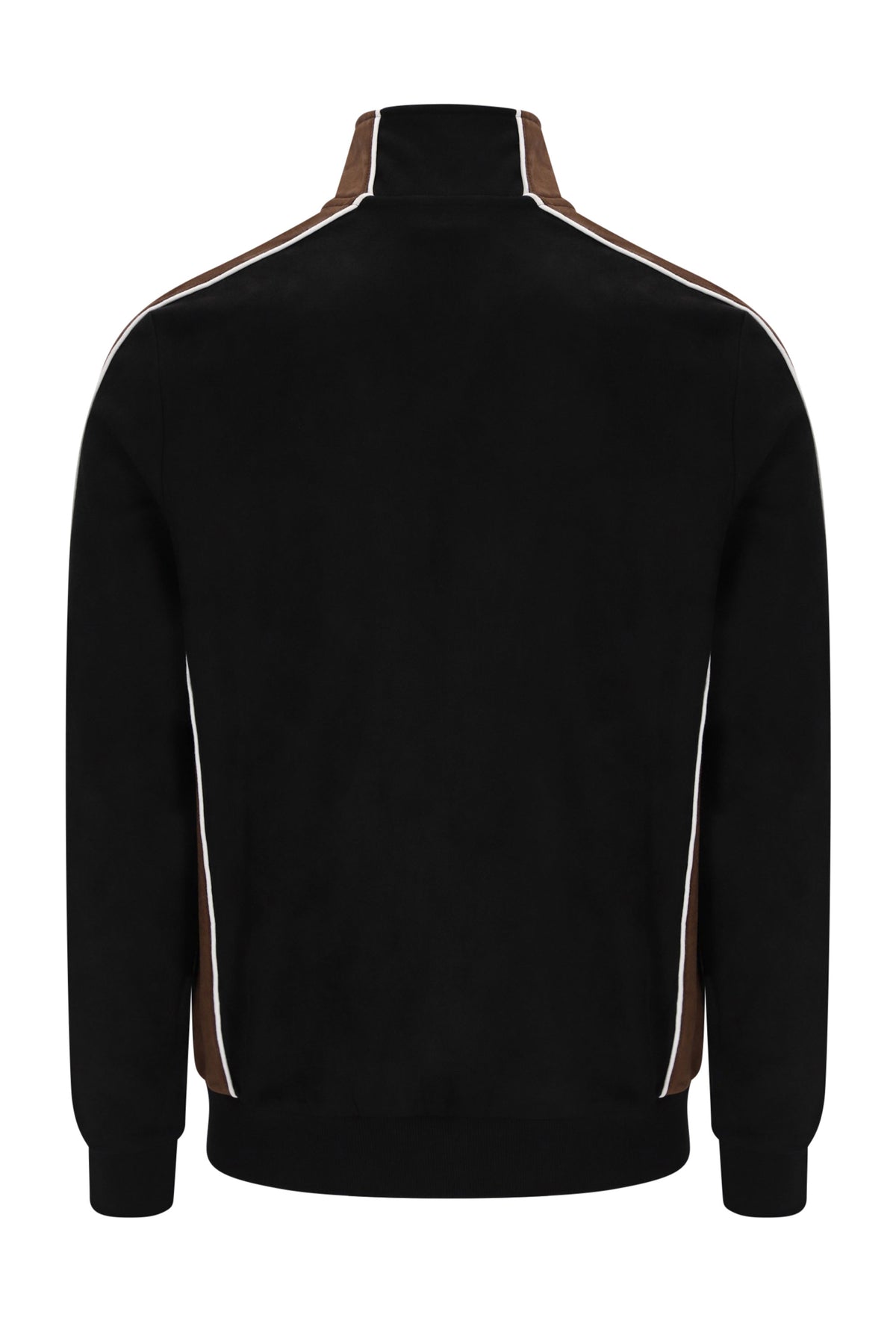 SERGIO TACCHINI CONTRASTO TRACK TOP BLACK/POTTING SOIL/GARDENIA