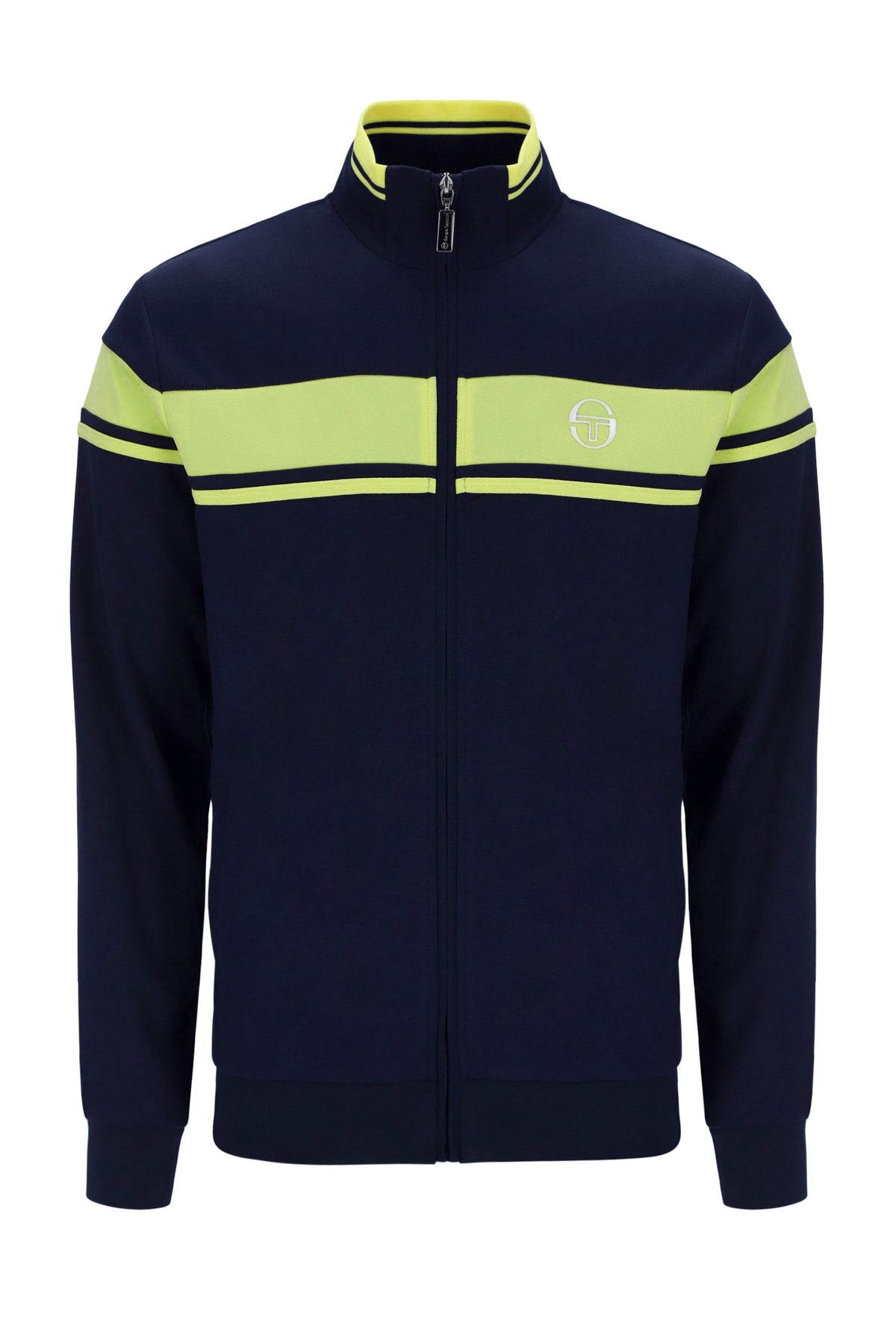 SERGIO TACCHINI DAMARINDO TRACK TOP MARITIME BLUE/CELERY GREEN Sergio Tacchini Michael Stewart Menswear  Tracksuit