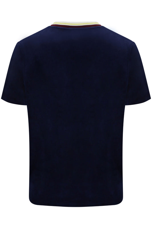 SERGIO TACCHINI FINO VELOUR T-SHIRT MARITIME BLUE Sergio Tacchini Michael Stewart Menswear  T-Shirts