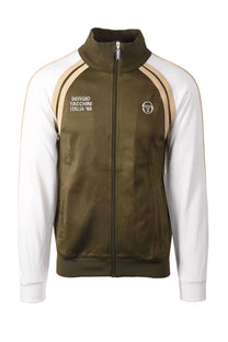 SERGIO TACCHINI GHIBLI DAVIS TRACK TOP DARK OLIVE/GARDENIA/MOJAVE DES Sergio Tacchini