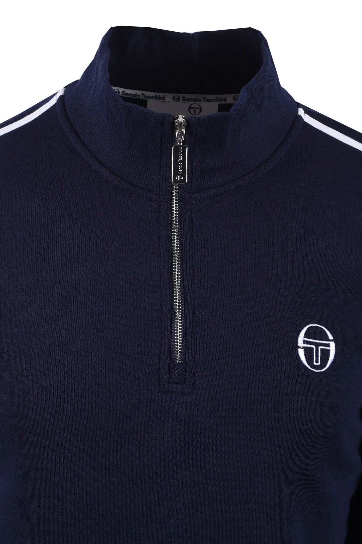 SERGIO TACCHINI LOCCHI HALF ZIP MARITIME BLUE/WHITE Sergio Tacchini