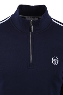 SERGIO TACCHINI LOCCHI HALF ZIP MARITIME BLUE/WHITE Sergio Tacchini