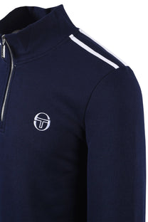 SERGIO TACCHINI LOCCHI HALF ZIP MARITIME BLUE/WHITE Sergio Tacchini