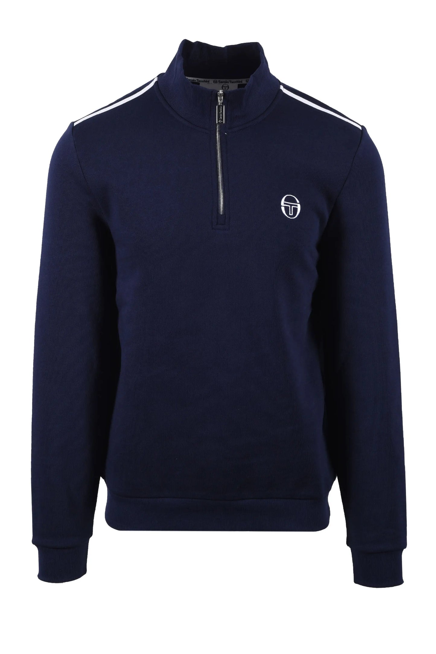 SERGIO TACCHINI LOCCHI HALF ZIP MARITIME BLUE/WHITE Sergio Tacchini