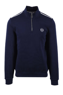 SERGIO TACCHINI LOCCHI HALF ZIP MARITIME BLUE/WHITE Sergio Tacchini