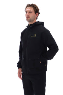 SERGIO TACCHINI MANCINI HOODED JACKET BLACK Sergio Tacchini Michael Stewart Menswear  Jackets