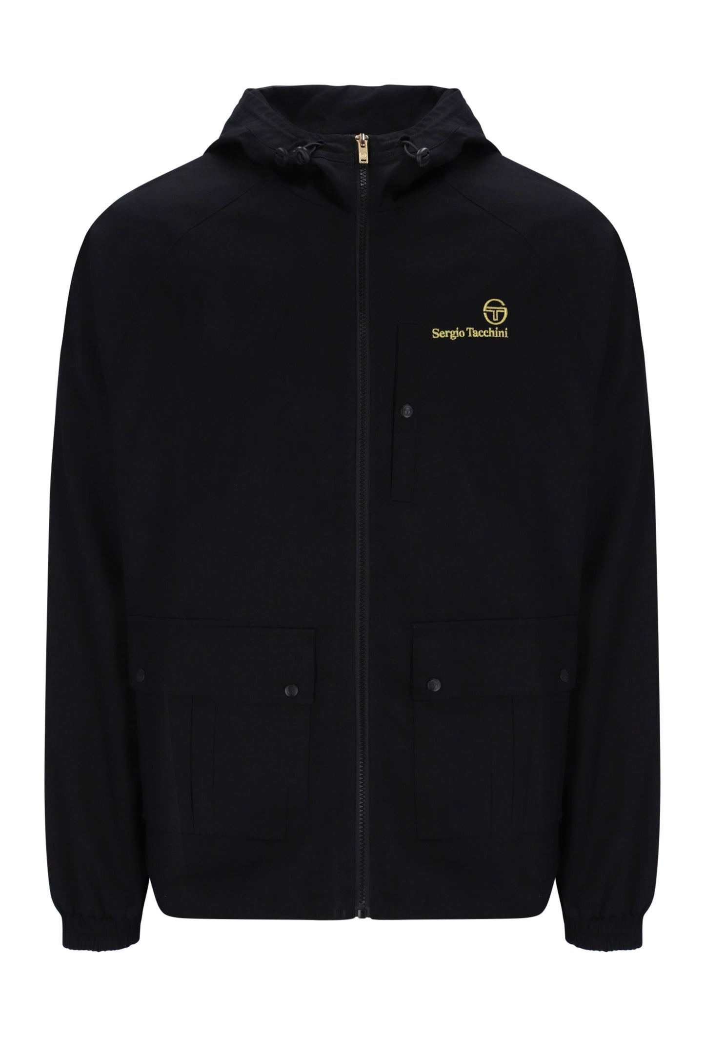 SERGIO TACCHINI MANCINI HOODED JACKET BLACK Sergio Tacchini Michael Stewart Menswear  Jackets