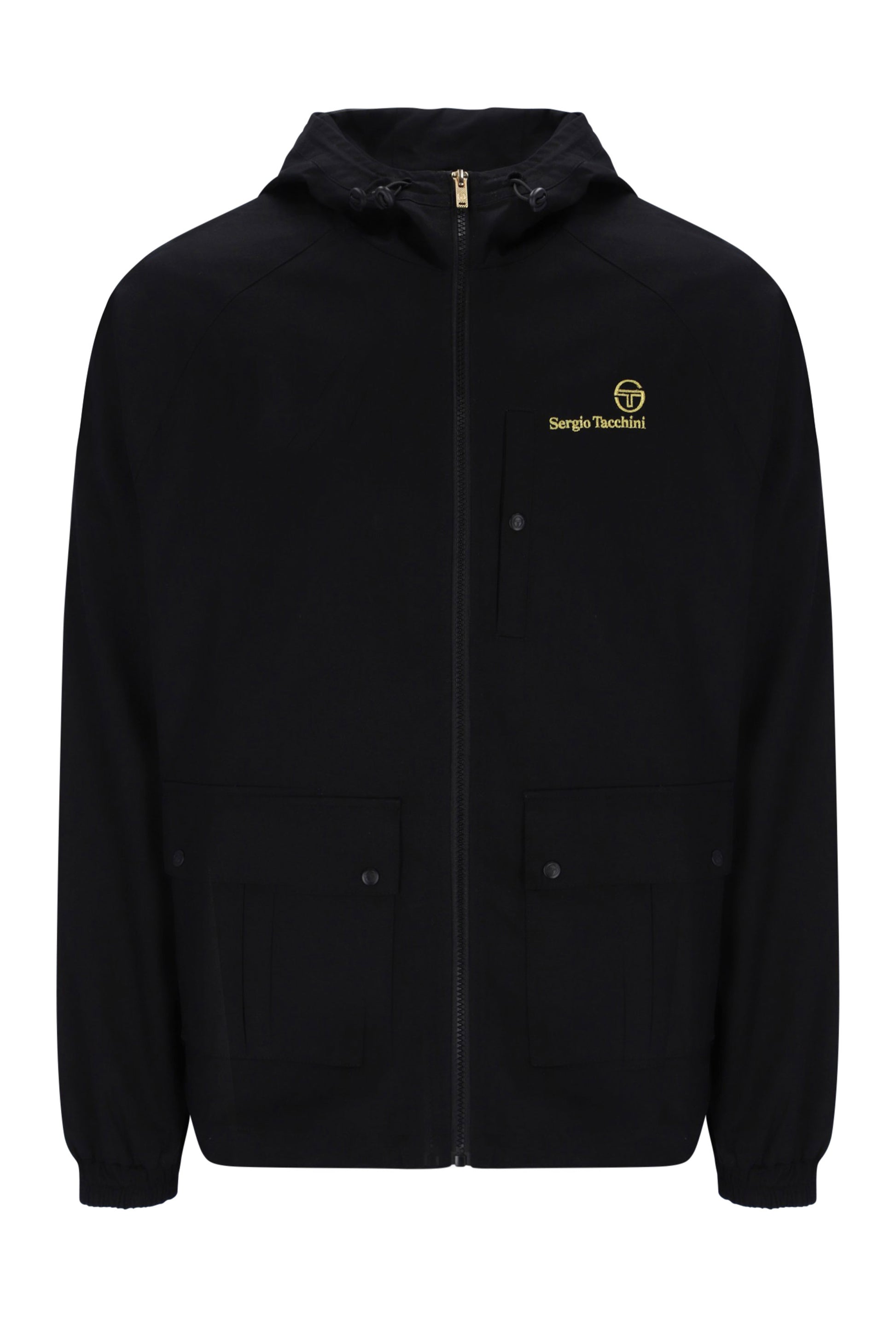 SERGIO TACCHINI MANCINI HOODED JACKET BLACK Sergio Tacchini Michael Stewart Menswear  Jackets