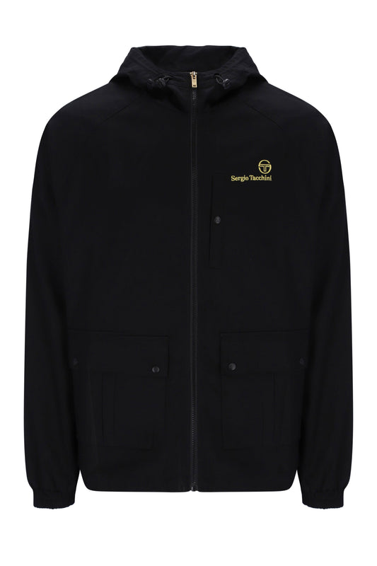 SERGIO TACCHINI MANCINI HOODED JACKET BLACK Sergio Tacchini Michael Stewart Menswear  Jackets