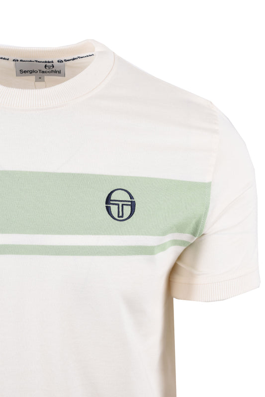 SERGIO TACCHINI MASTER T-SHIRT GARDENIA/QUIET GREEN