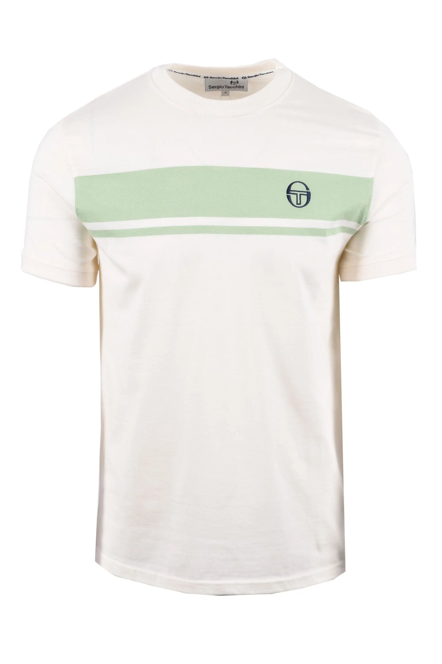 SERGIO TACCHINI MASTER T-SHIRT GARDENIA/QUIET GREEN Sergio Tacchini