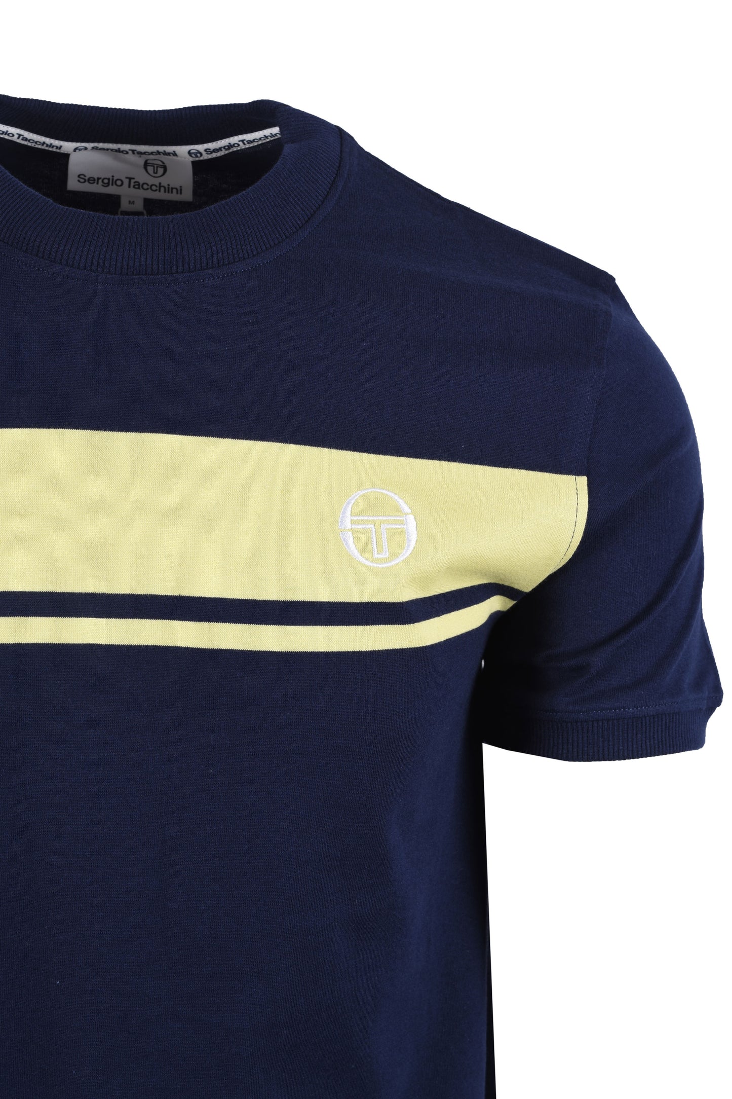 SERGIO TACCHINI MASTER T-SHIRT MARITIME BLUE/CELERY GREEN Sergio Tacchini Michael Stewart Menswear  T-Shirts