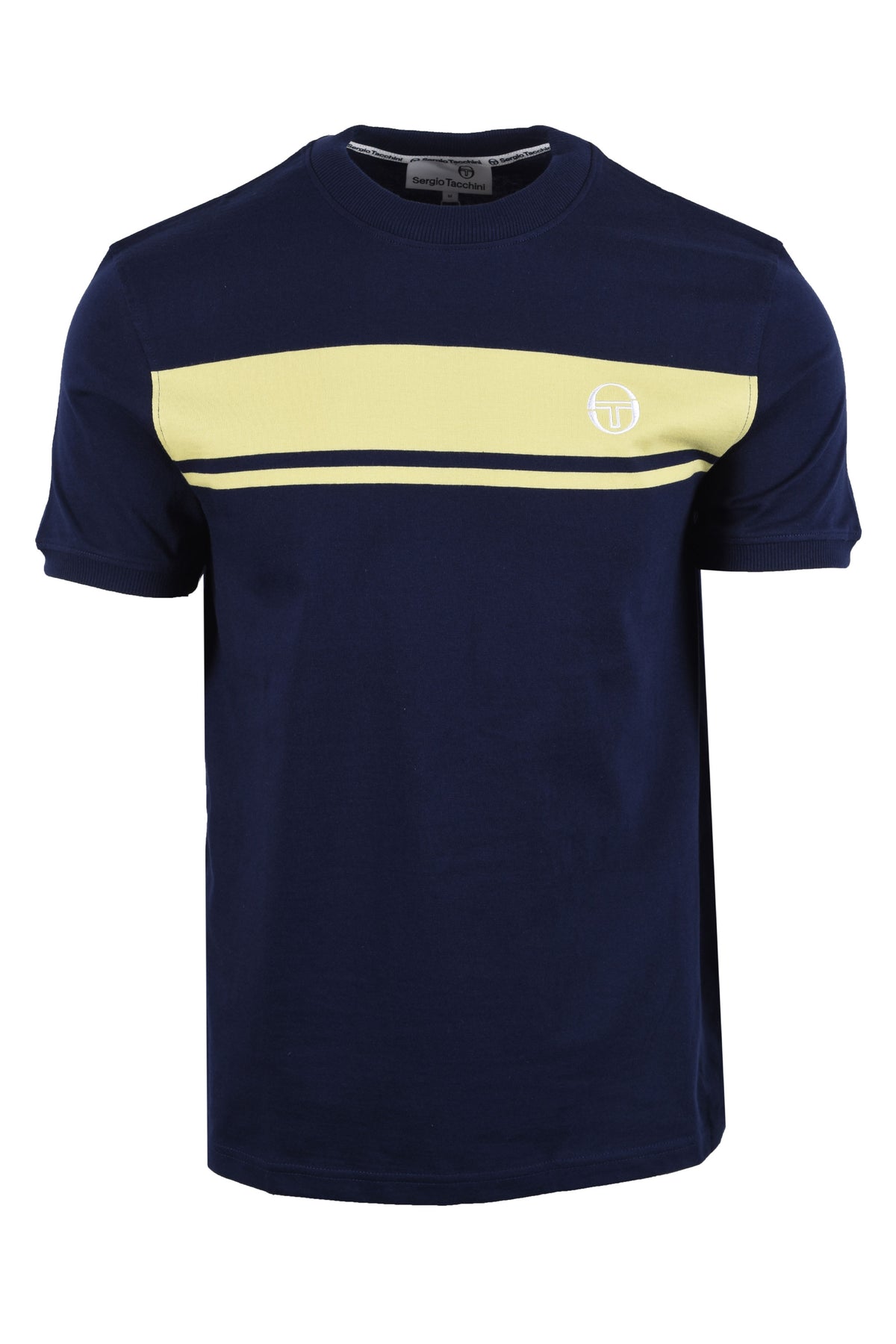 SERGIO TACCHINI MASTER T-SHIRT MARITIME BLUE/CELERY GREEN Sergio Tacchini Michael Stewart Menswear  T-Shirts