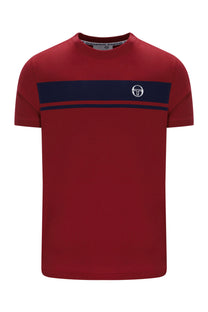 SERGIO TACCHINI MASTER T-SHIRT MERLOT/MARITIME BLUE