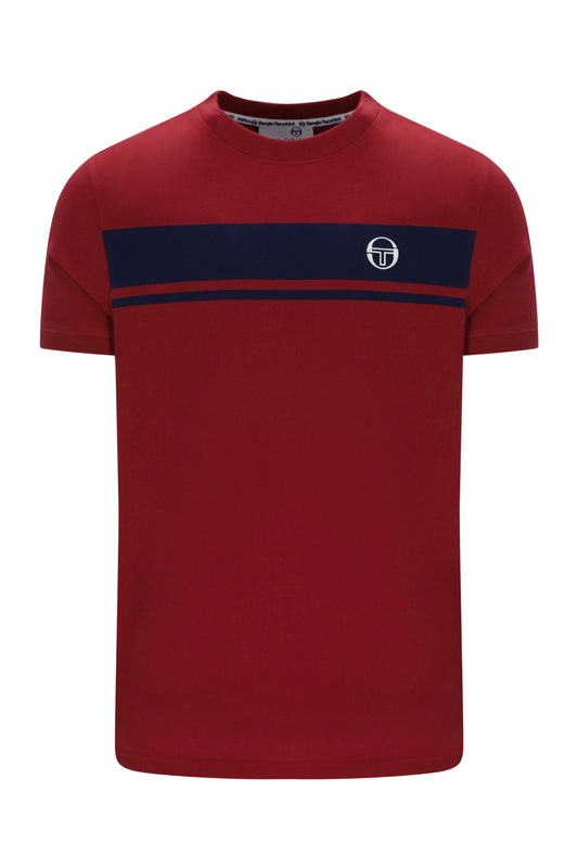 SERGIO TACCHINI MASTER T-SHIRT MERLOT/MARITIME BLUE