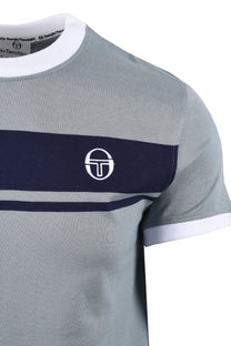 SERGIO TACCHINI MASTER T-SHIRT LEAD/MARITIME BLUE/WHITE Sergio Tacchini