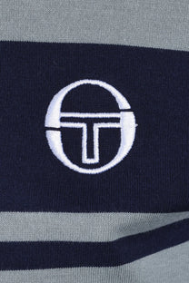 SERGIO TACCHINI MASTER T-SHIRT LEAD/MARITIME BLUE/WHITE Sergio Tacchini