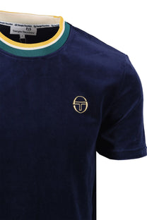 SERGIO TACCHINI MONTE VELOUR T-SHIRT MARITIME BLUE Sergio Tacchini