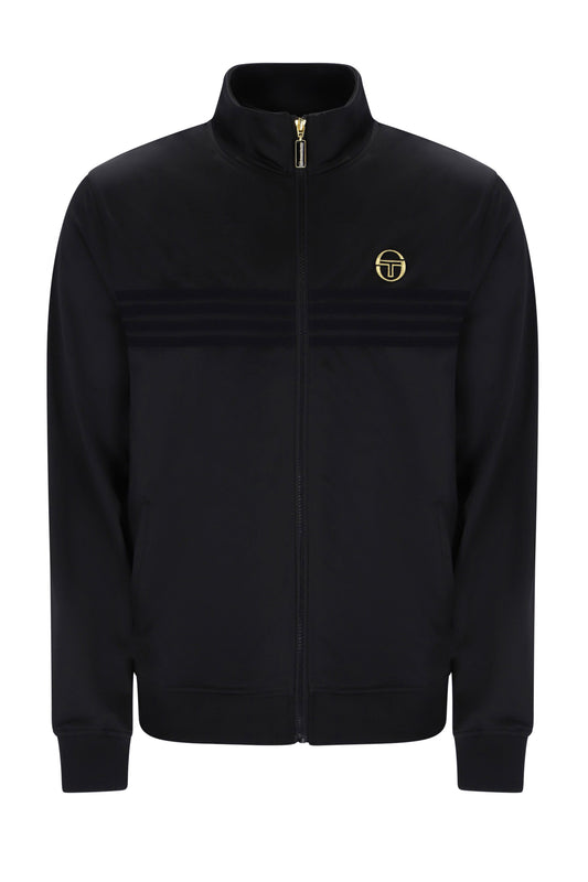 SERGIO TACCHINI NEW VARENA TRACK TOP BLACK/GOLD Sergio Tacchini Michael Stewart Menswear  Track Top
