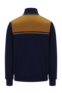 SERGIO TACCHINI NEW Y/L TRACK TOP MARITIME BLUE/GOLDEN BROWN
