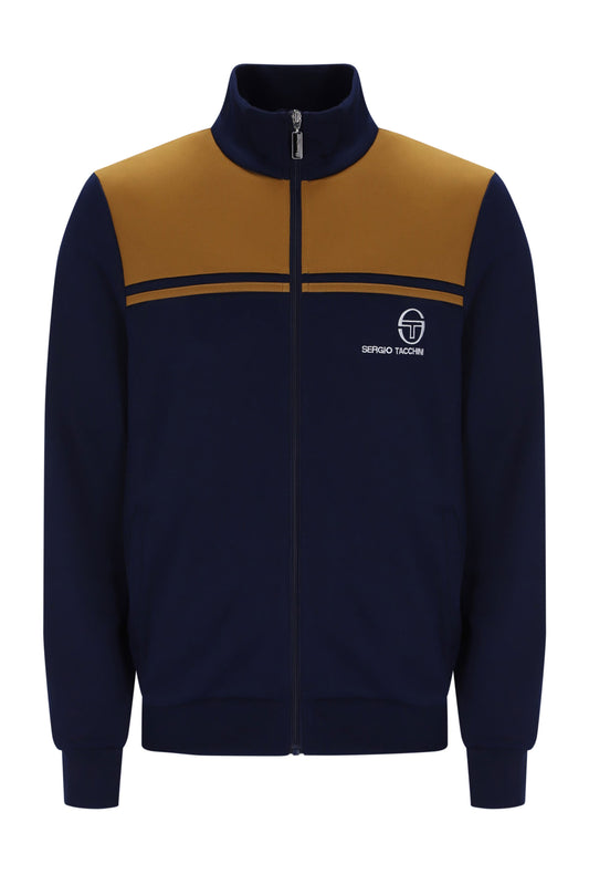 SERGIO TACCHINI NEW Y/L TRACK TOP MARITIME BLUE/GOLDEN BROWN