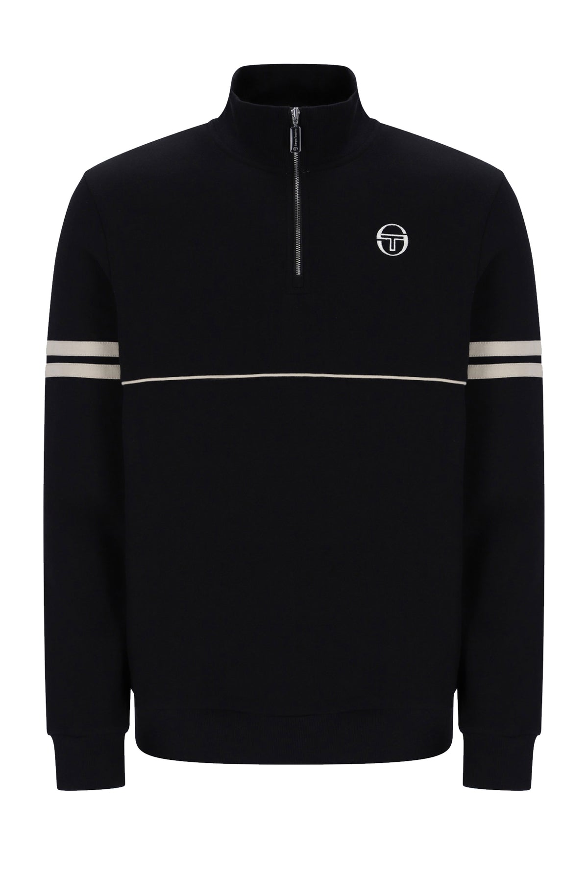 SERGIO TACCHINI ORION HALF ZIP BLACK/PEYOTE