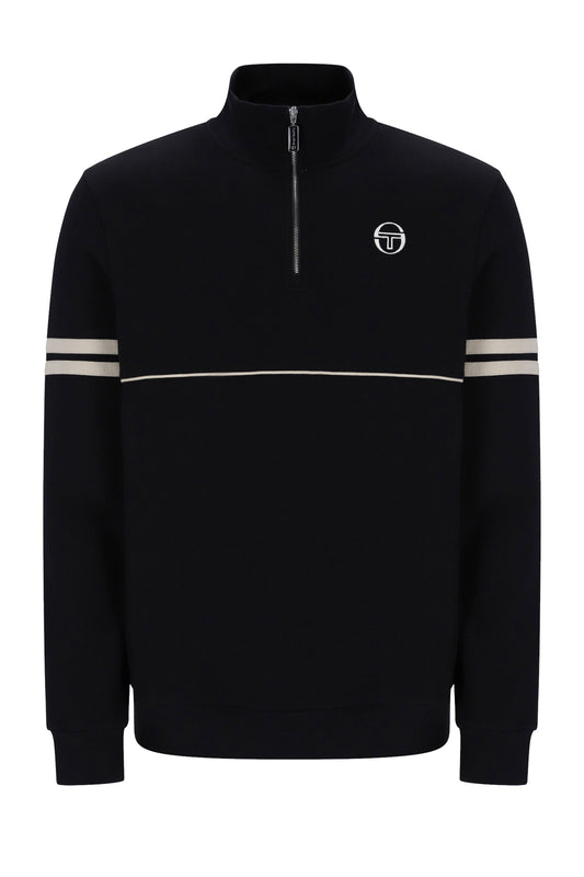 SERGIO TACCHINI ORION HALF ZIP BLACK/PEYOTE