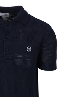 SERGIO TACCHINI SABINO KNITTED POLO SHIRT MARITIME BLUE Sergio Tacchini