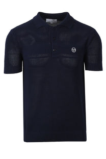SERGIO TACCHINI SABINO KNITTED POLO SHIRT MARITIME BLUE Sergio Tacchini