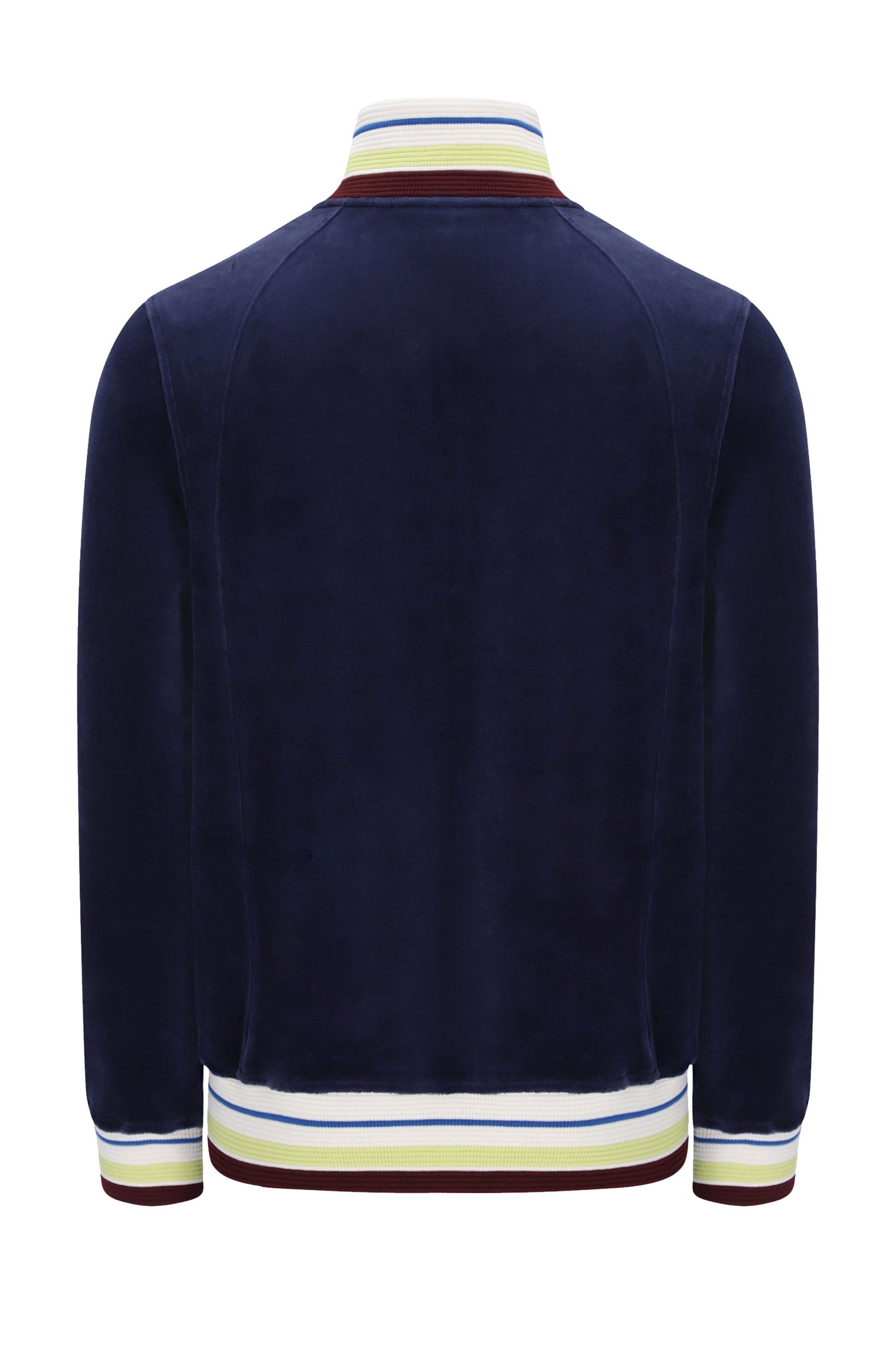 SERGIO TACCHINI SARTORI VELOUR TRACK JACKET MARITIME BLUE Sergio Tacchini Michael Stewart Menswear  Track Top