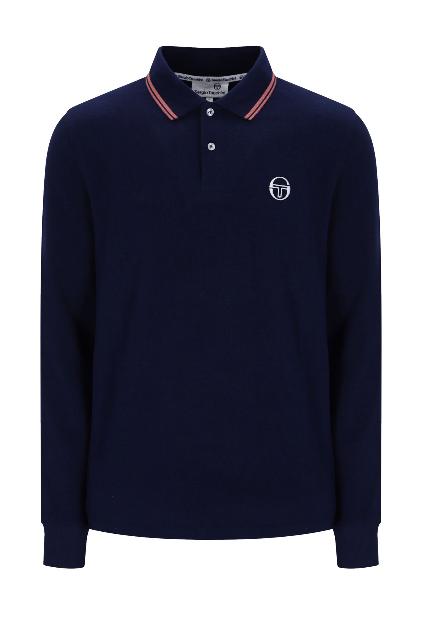 SERGIO TACCHINI SERGIO 020 POLO MARITIME BLUE/LIGHT MAHOGANY Sergio Tacchini Michael Stewart Menswear  Polo Shirts