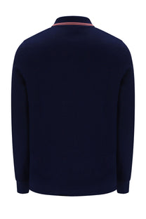 SERGIO TACCHINI SERGIO 020 POLO MARITIME BLUE/LIGHT MAHOGANY Sergio Tacchini Michael Stewart Menswear  Polo Shirts