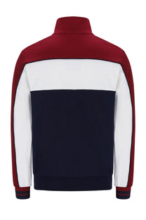 SERGIO TACCHINI SPIGA TRACKTOP MERLOT/GARDENIA/MARITIME BLUE