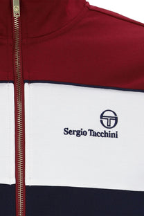 SERGIO TACCHINI SPIGA TRACKTOP MERLOT/GARDENIA/MARITIME BLUE