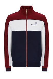 SERGIO TACCHINI SPIGA TRACKTOP MERLOT/GARDENIA/MARITIME BLUE
