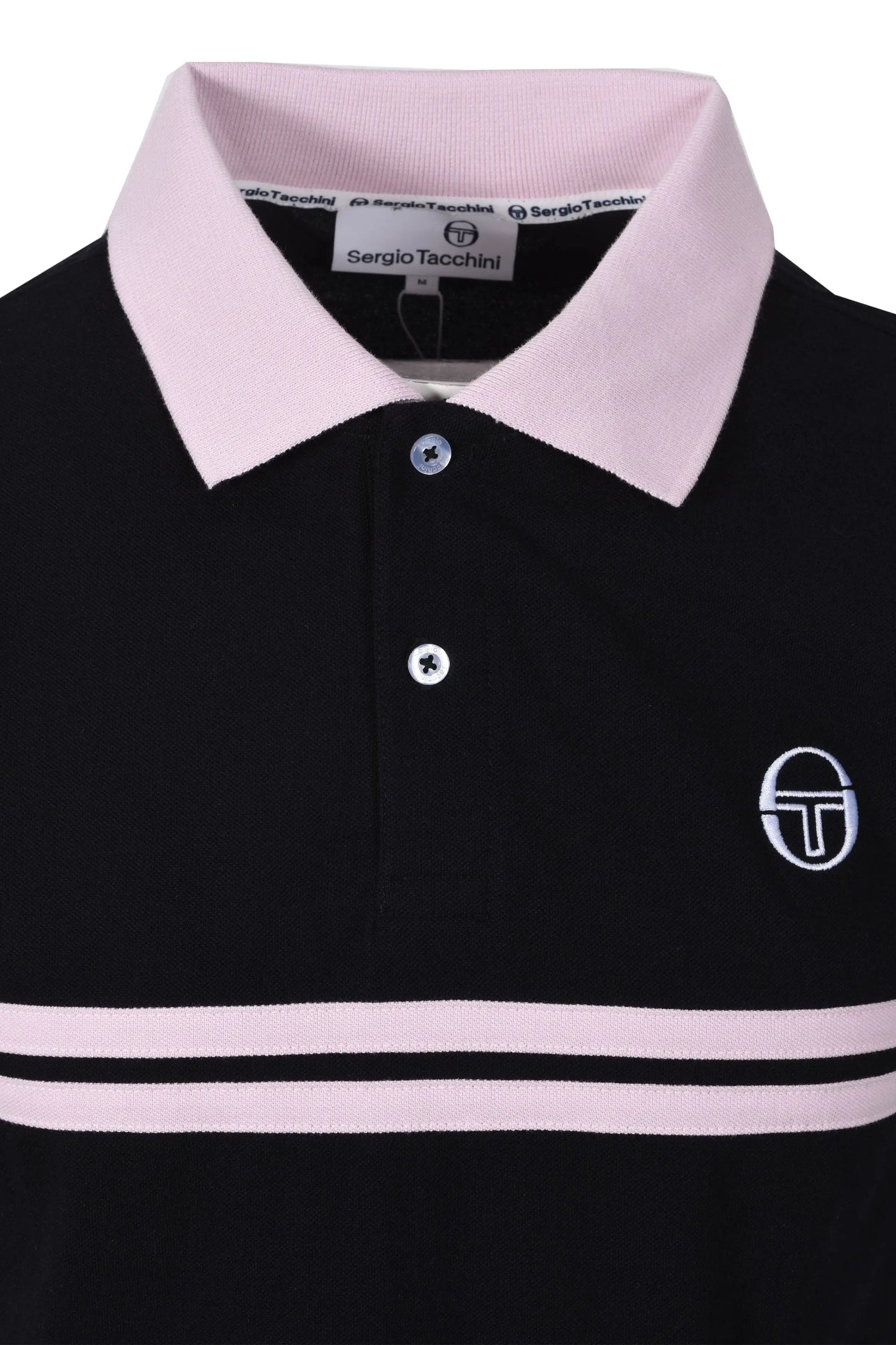 SERGIO TACCHINI SUPERMAC POLO BLACK/LIGHT LILAC Sergio Tacchini