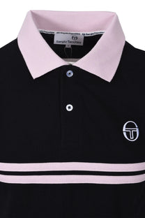 SERGIO TACCHINI SUPERMAC POLO BLACK/LIGHT LILAC Sergio Tacchini
