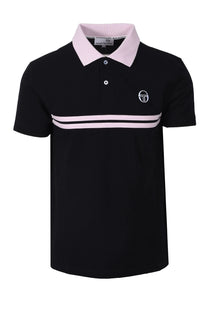 SERGIO TACCHINI SUPERMAC POLO BLACK/LIGHT LILAC Sergio Tacchini