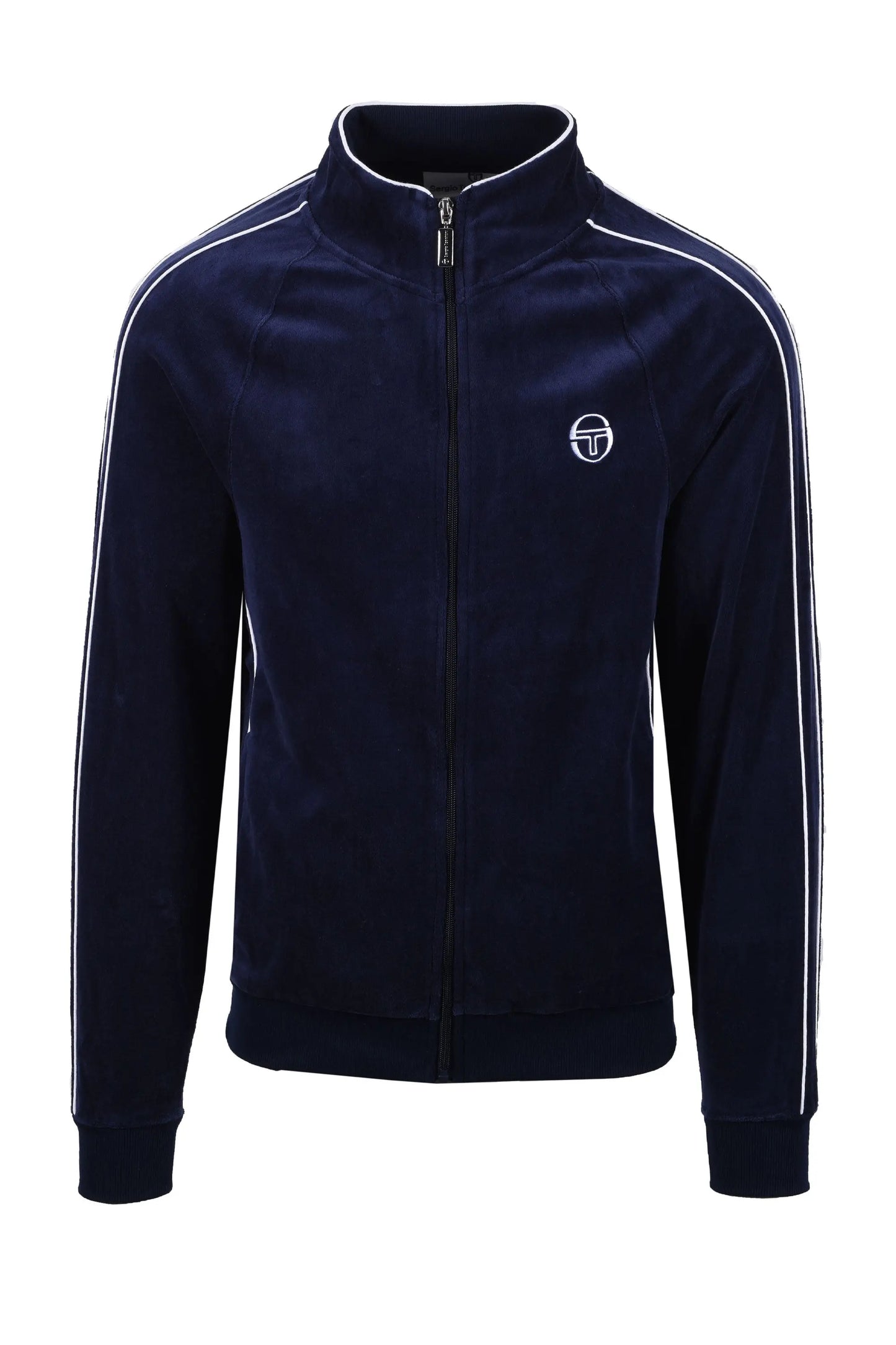 SERGIO TACCHINI TASSO VELOUR TRACK TOP MARITIME BLUE/WHITE Sergio Tacchini