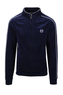 SERGIO TACCHINI TASSO VELOUR TRACK TOP MARITIME BLUE/WHITE Sergio Tacchini