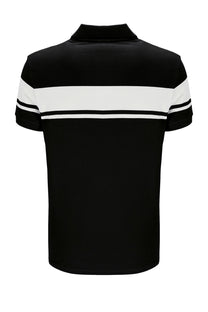 SERGIO TACCHINI YOUNG LINE POLO BLACK/WHITE