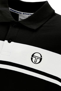 SERGIO TACCHINI YOUNG LINE POLO BLACK/WHITE