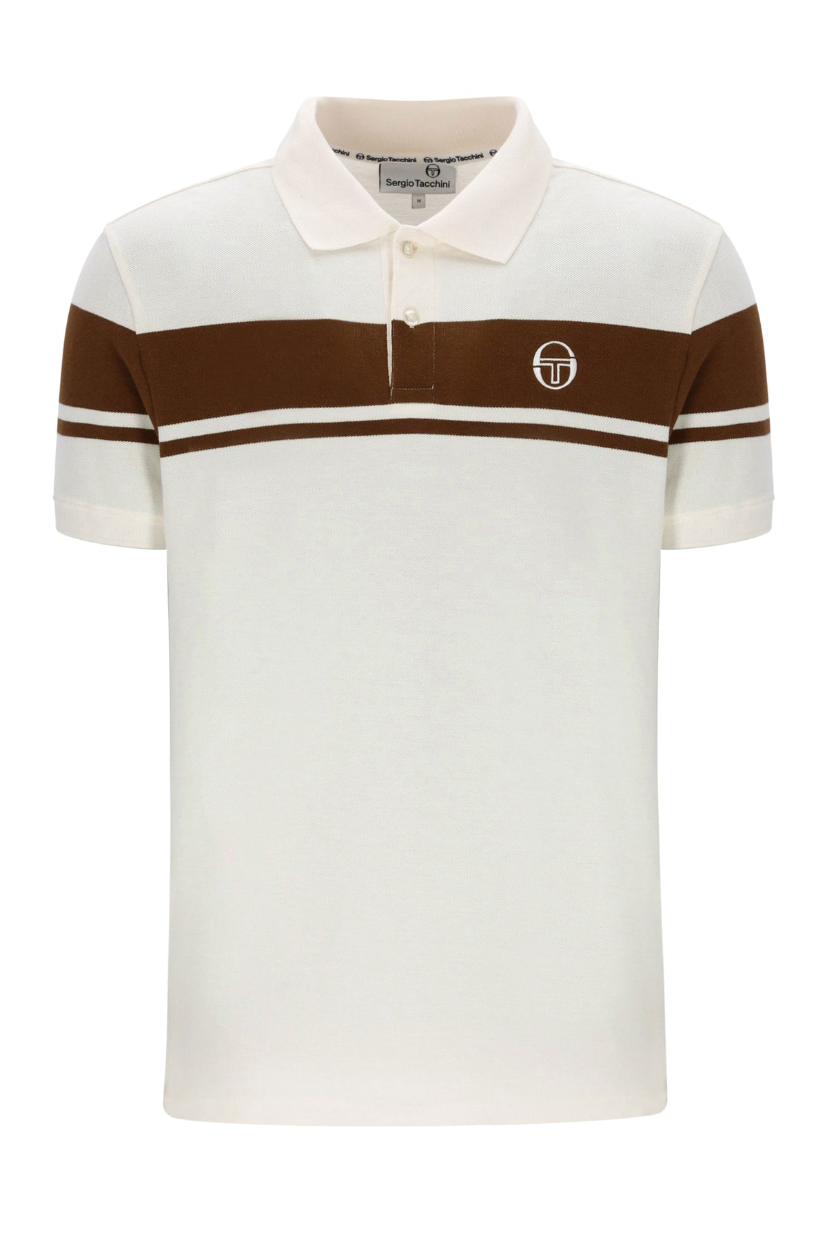 SERGIO TACCHINI YOUNG LINE POLO GARDENIA/POTTING SOIL