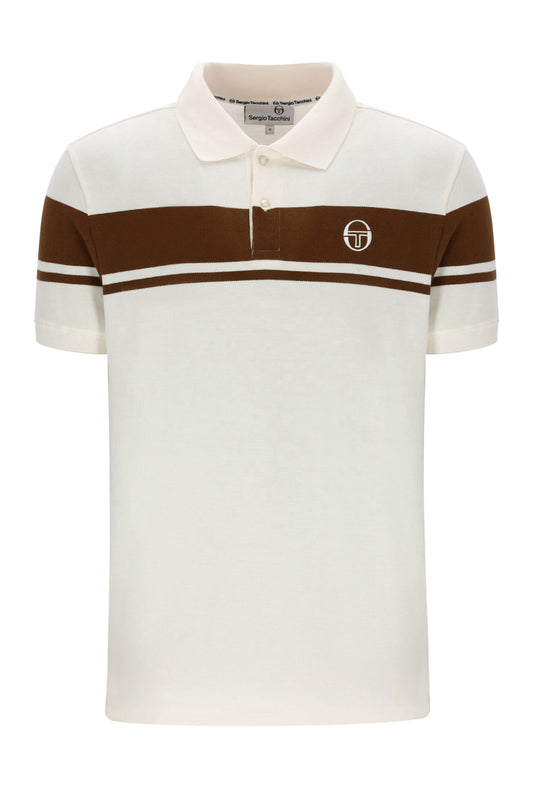 SERGIO TACCHINI YOUNG LINE POLO GARDENIA/POTTING SOIL
