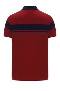 SERGIO TACCHINI YOUNG LINE POLO MERLOT/MARITIME BLUE