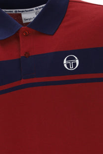 SERGIO TACCHINI YOUNG LINE POLO MERLOT/MARITIME BLUE