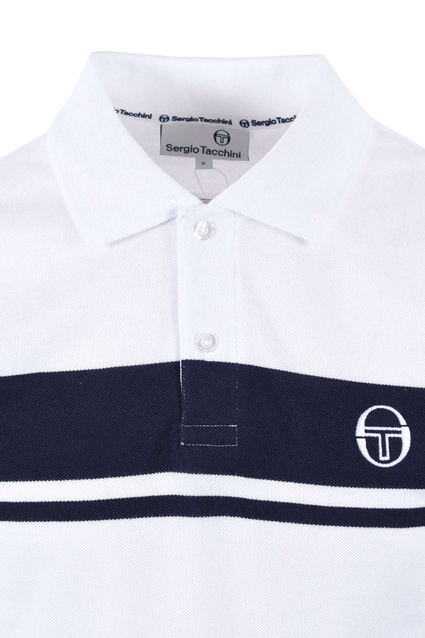 SERGIO TACCHINI YOUNG LINE POLO WHITE/MARITIME BLUE Sergio Tacchini