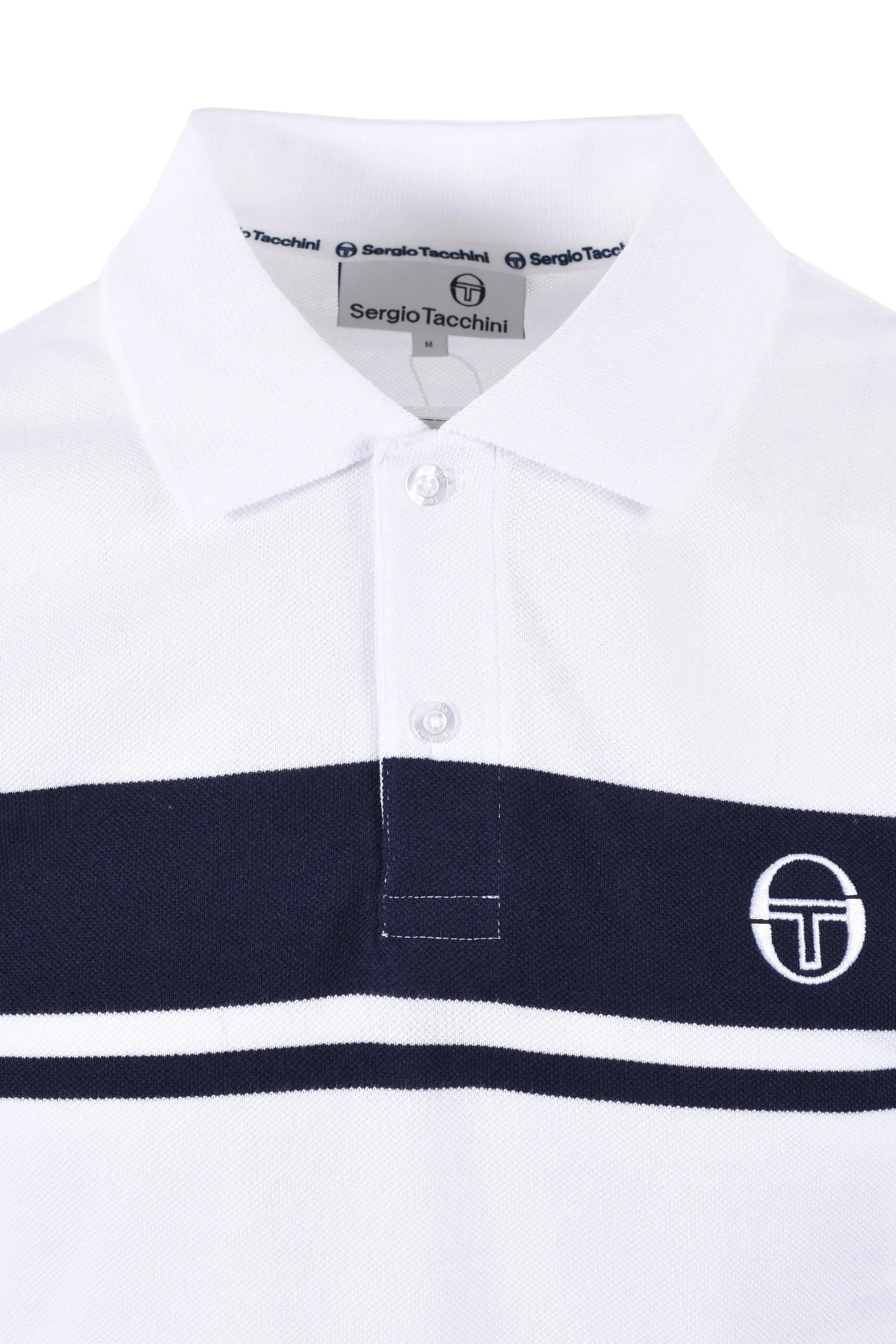 SERGIO TACCHINI YOUNG LINE POLO WHITE/MARITIME BLUE Sergio Tacchini