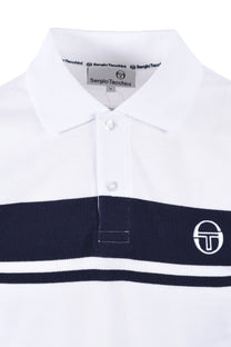 SERGIO TACCHINI YOUNG LINE POLO WHITE/MARITIME BLUE Sergio Tacchini