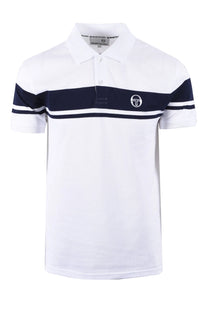 SERGIO TACCHINI YOUNG LINE POLO WHITE/MARITIME BLUE Sergio Tacchini